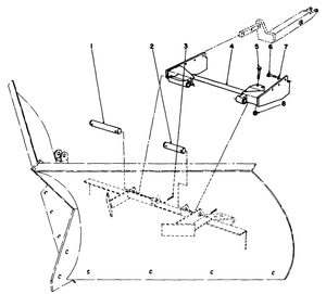 V Plow Mounting Kit Groundsmaster 200 Series to Be Used with V Plow Model No 30750