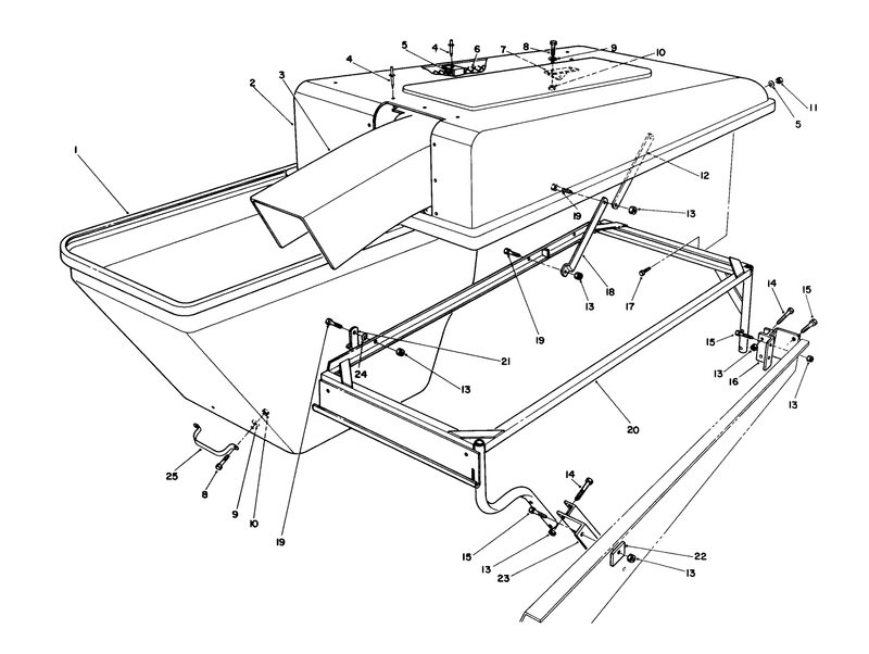 Hopper and Frame Assembly