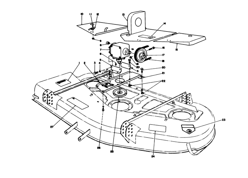 Cutting Unit Covers and Gear Box Assembly