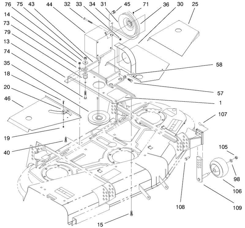 Covers Gearbox And Gage Wheel Assembly