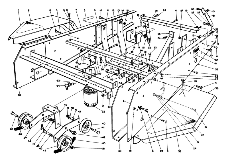 Frame and Jackshaft Assembly