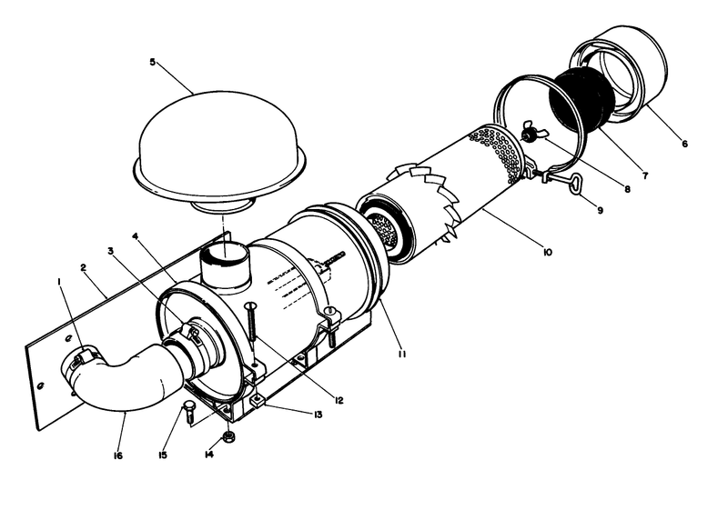 Remote Air Cleaner Kit No 55 8460 optional