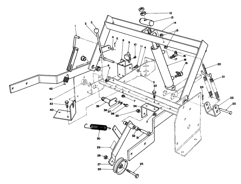 Parking Brake and Lift Frame Assembly
