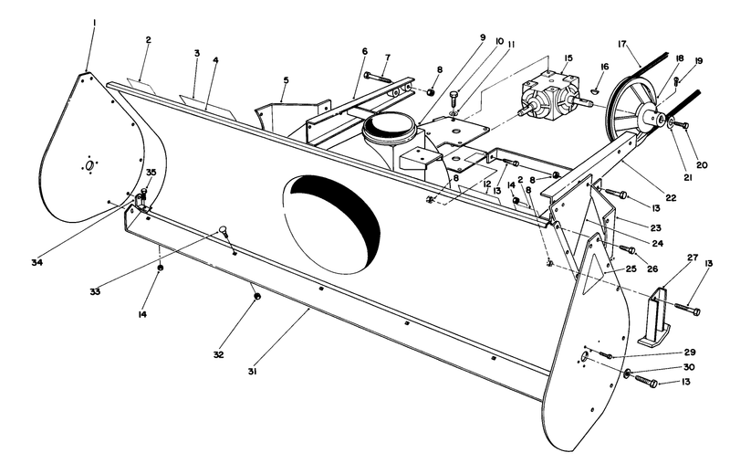 44in Snow Thrower Model No 30761 optional