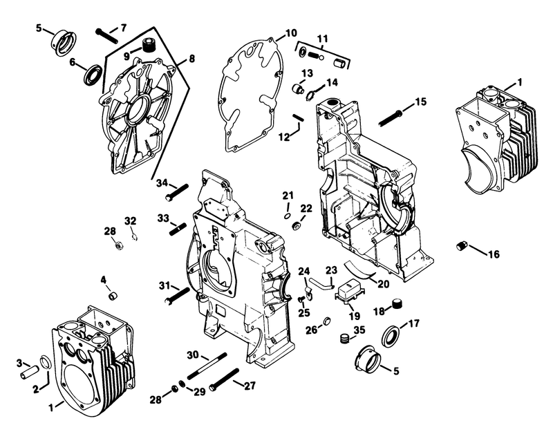 Crankcase Kohler Engine Model No Kt17qs Type No 24324 continued