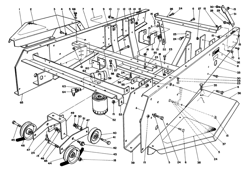 Frame and Jackshaft Assembly