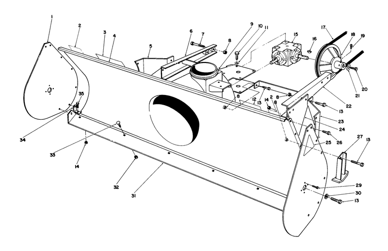 44in Snow Thrower Model No 30761 optional