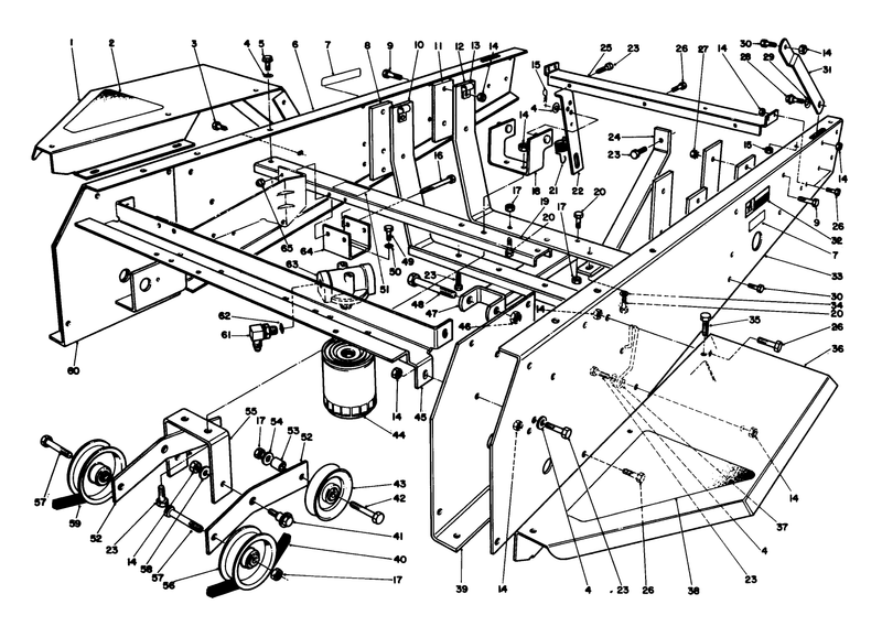 Frame and Jackshaft Assembly