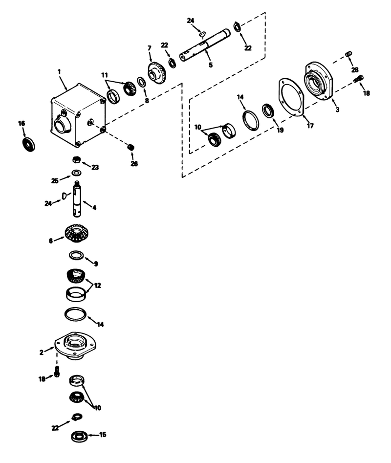 Gear Box Assembly Model No 1100 010 for Cutting Units Model No 30753 and 30768