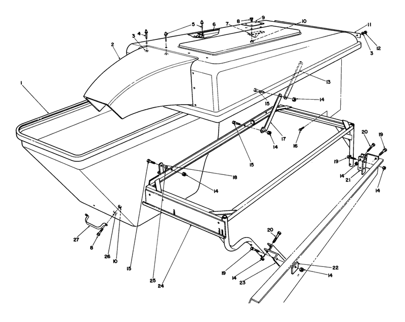 Grass Collection System Model No 30576 optional continued