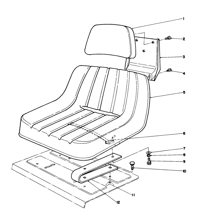 Standard Seat Kit Model No 30746 optional