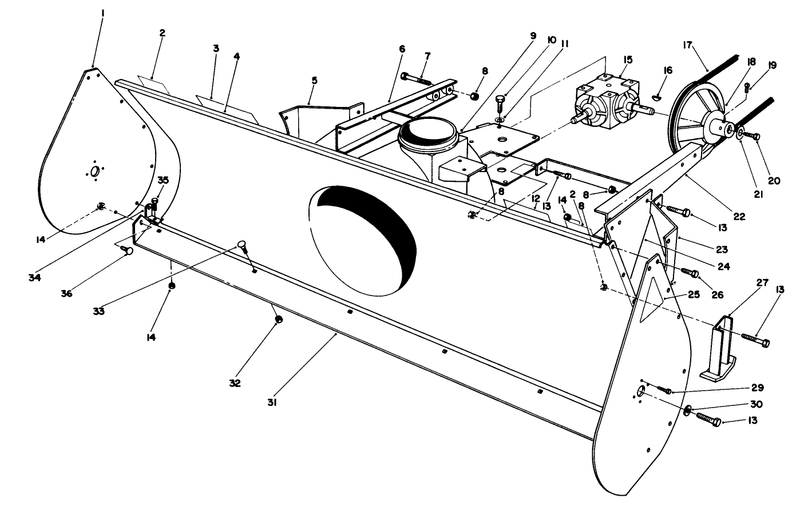 44in Snowthrower Model No 30761 optional
