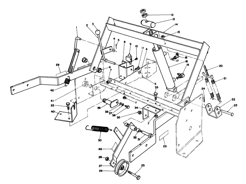 Parking Brake and Lift Frame Assembly