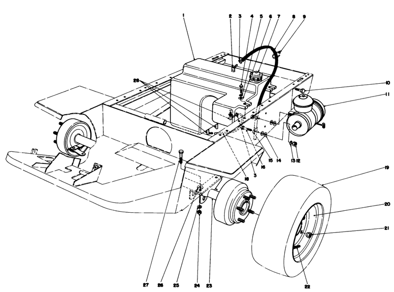 Gas Tank And Air Cleaner Assembly