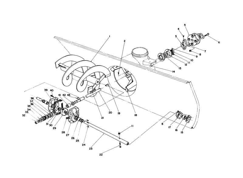 Auger and Gear Box Assembly