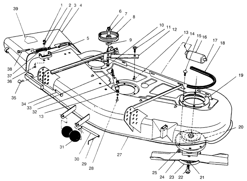 Deck and Spindle Assembly