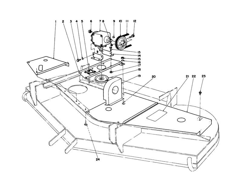 Belt Covers and Gear Box Assembly