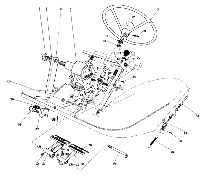 Pedals And Steering Wheel Assembly