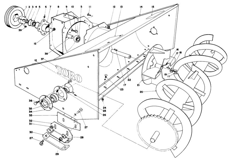48in Snowthrower Model No 30570 optional