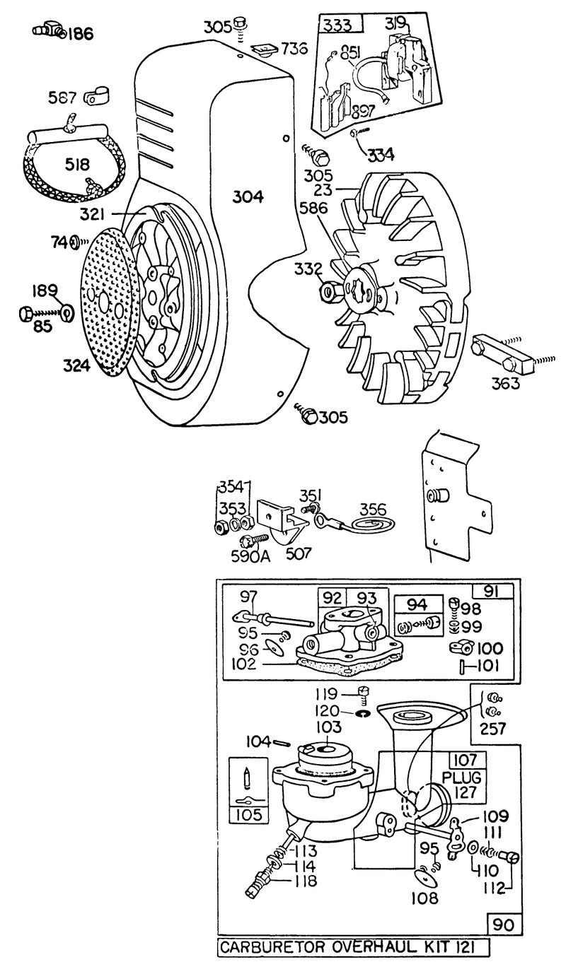 Engine Briggs And Stratton Model No 326437 0630 01