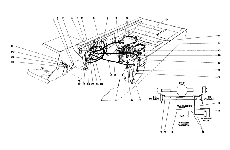 Hydraulic Valve And Lift Arm And Cylinders