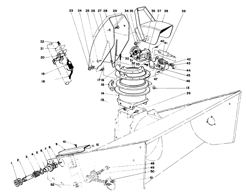 48in Snowthrower Model No 30570 optional