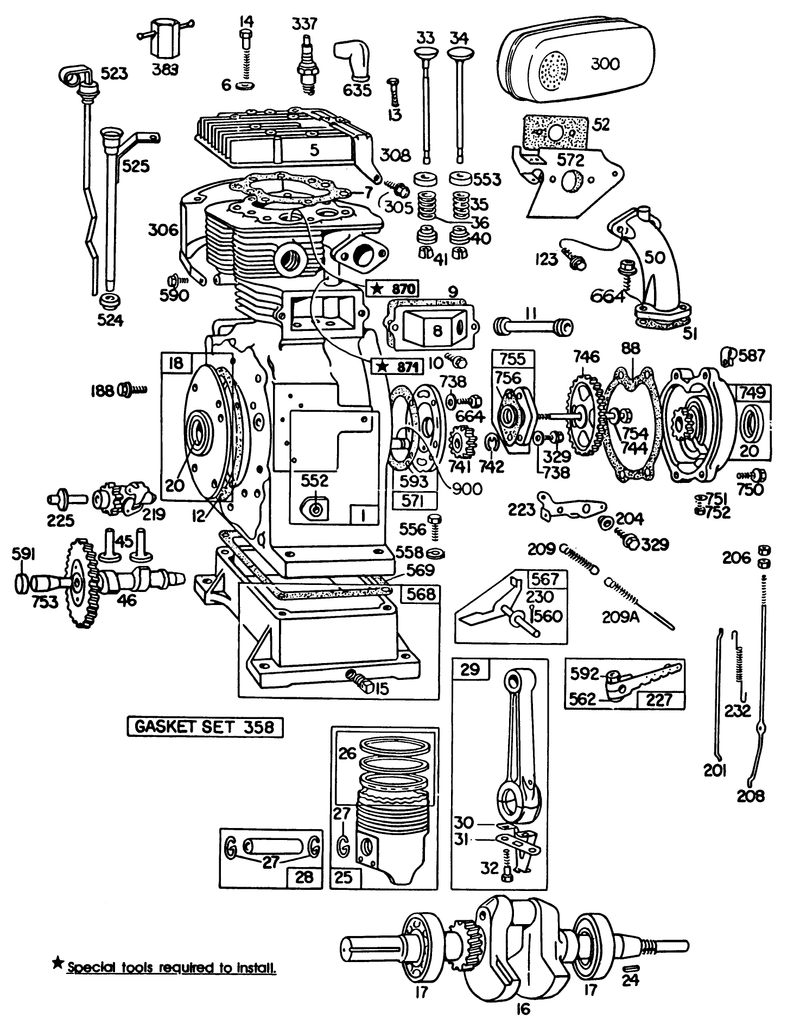 Briggs and Stratton Engine Briggs and Stratton Model No 326437 0630 01 continued