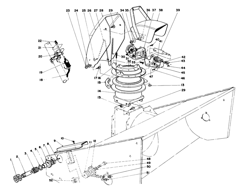 48in Snowthrower Model No 30570 optional
