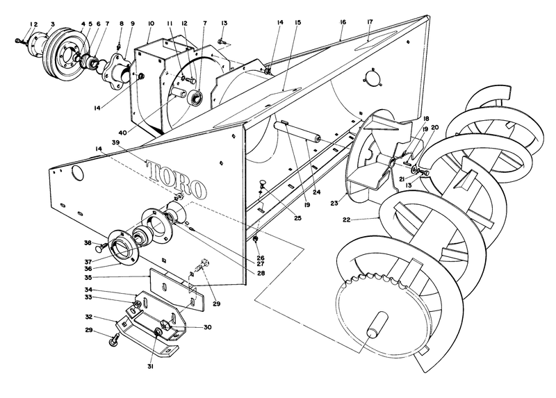 48in Snowthrower Model No 30570 optional