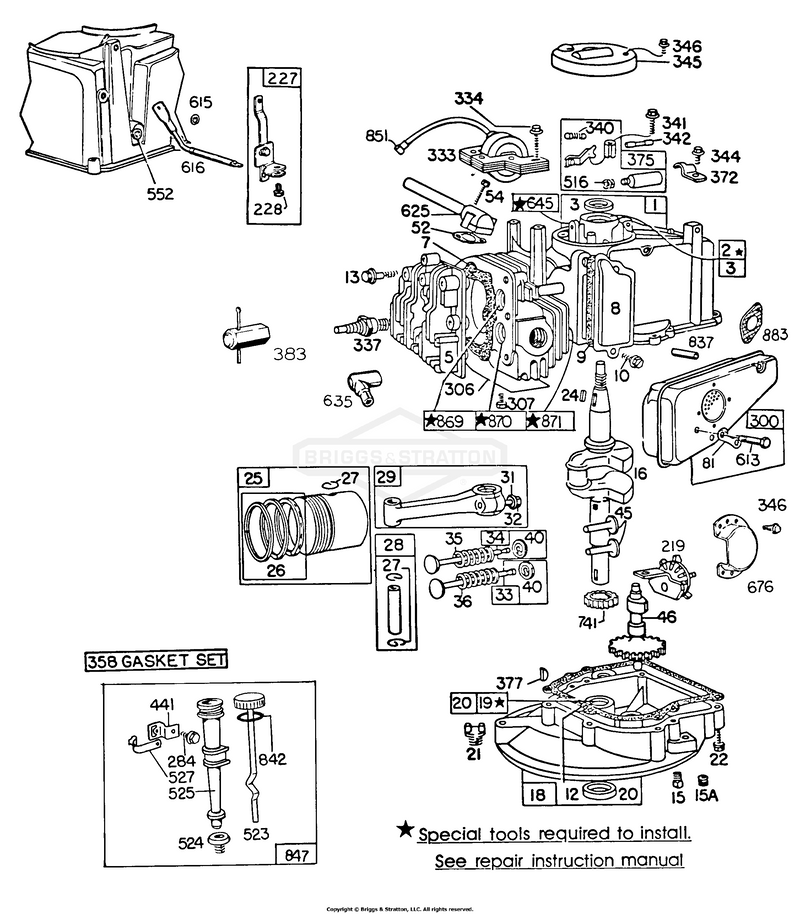 Cyl, Mufflers, Piston, Sump