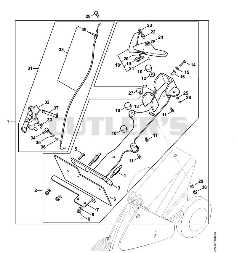 Support, Throttle control TS 700, 800