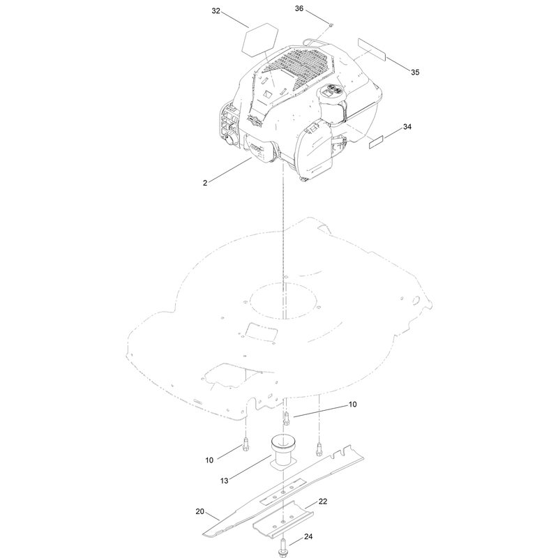 Engine and Blade Assembly