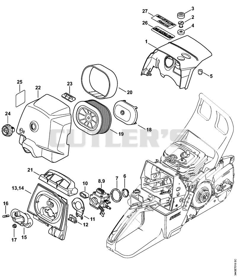 Shroud, Air filter