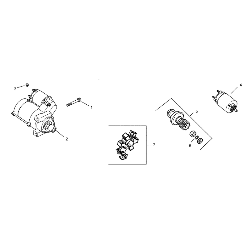 Group 7 Starting System Assembly Kohler CH25S-68695