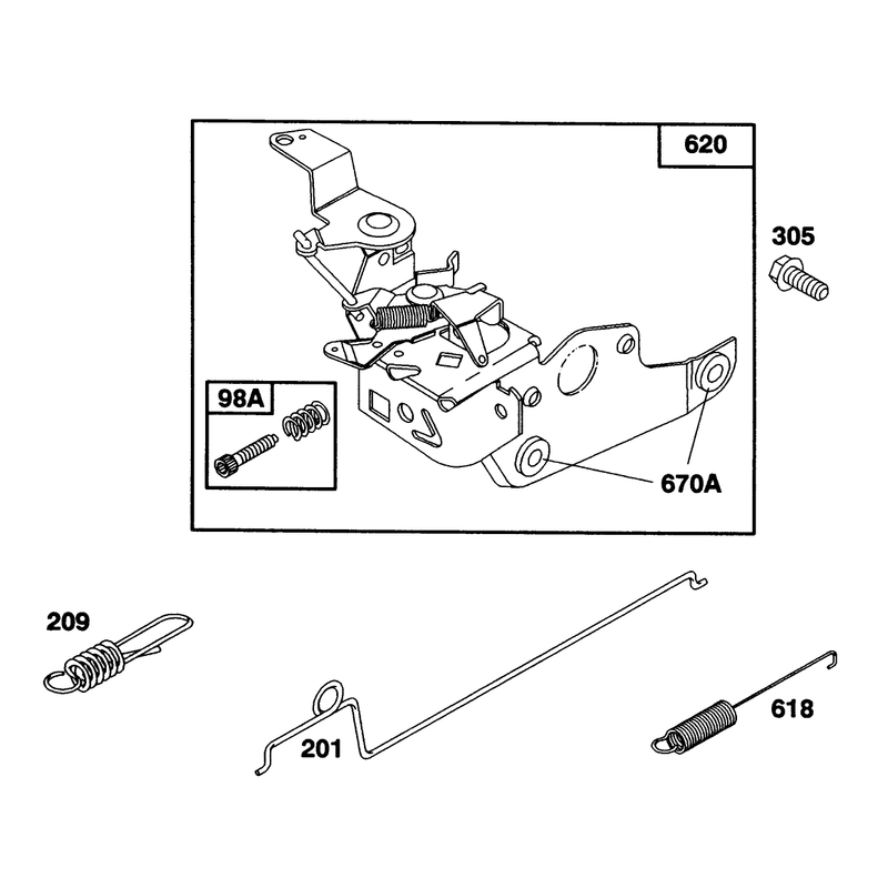 Engine Briggs and Stratton Model 124702-3115-01