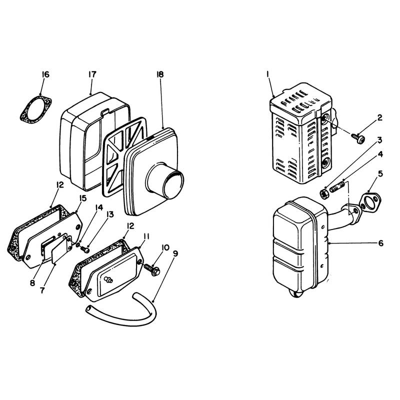 Air Cleaner & Muffler Assembly