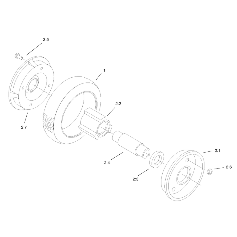Rear Wheel and Tire Assembly