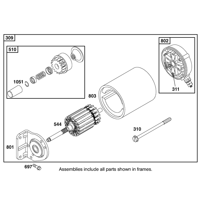 Starter Motor Assembly