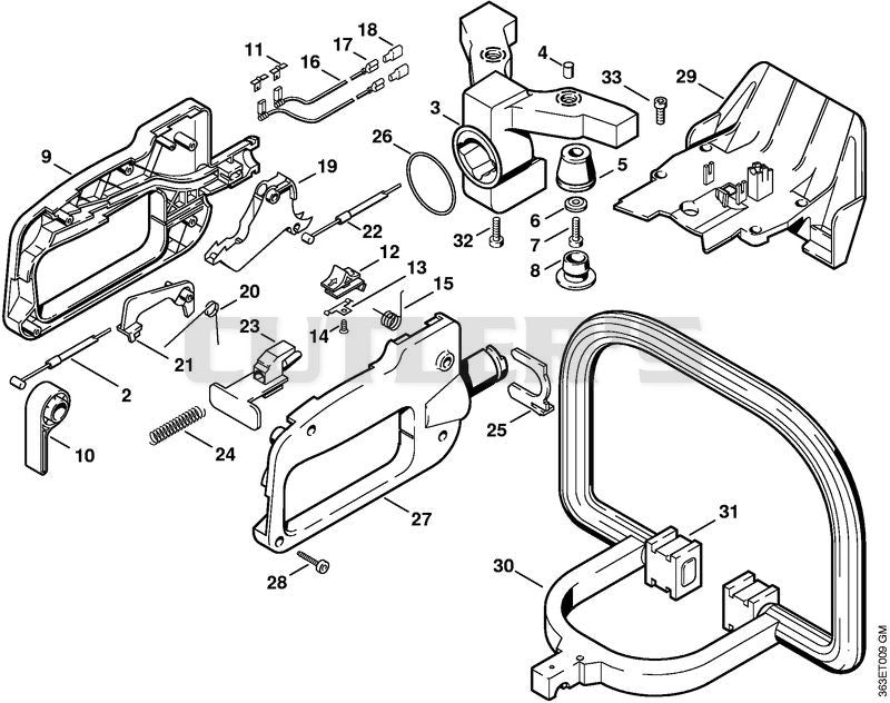 Control handle HS 74