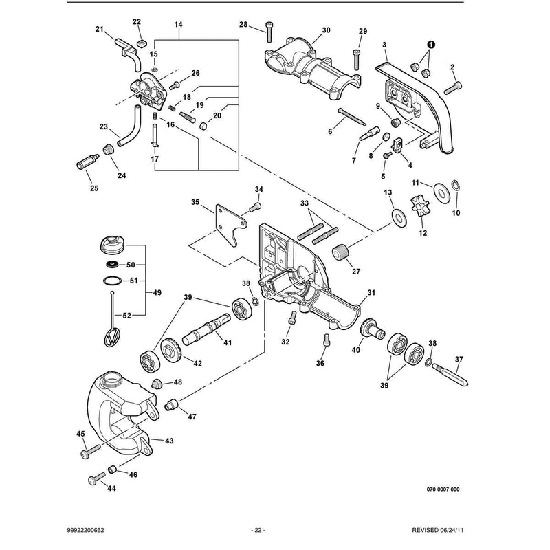Gear Case, Auto-Oiler