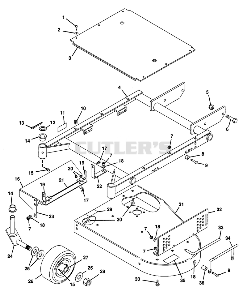 MOWER FRAME