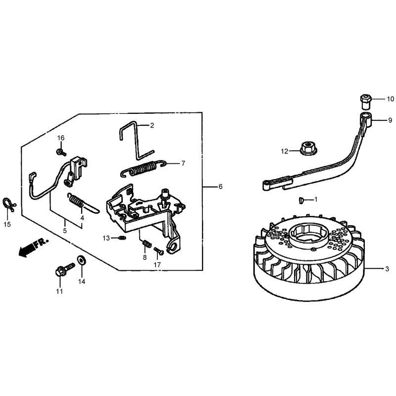 Flywheel Assembly Honda GXV160K1-A1T