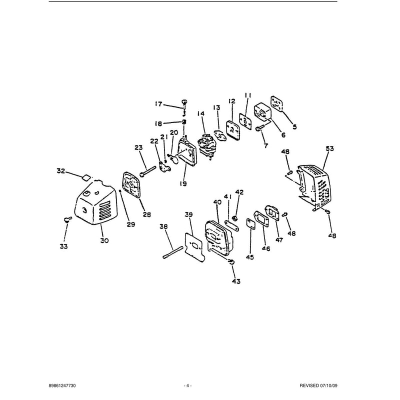 Intake, Exhaust, Air Cleaner