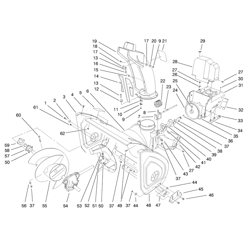 Housing And Engine Frame Assembly