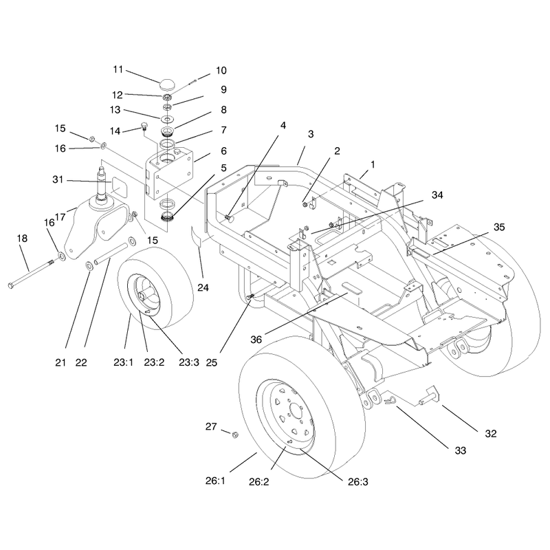 Frame and Wheels