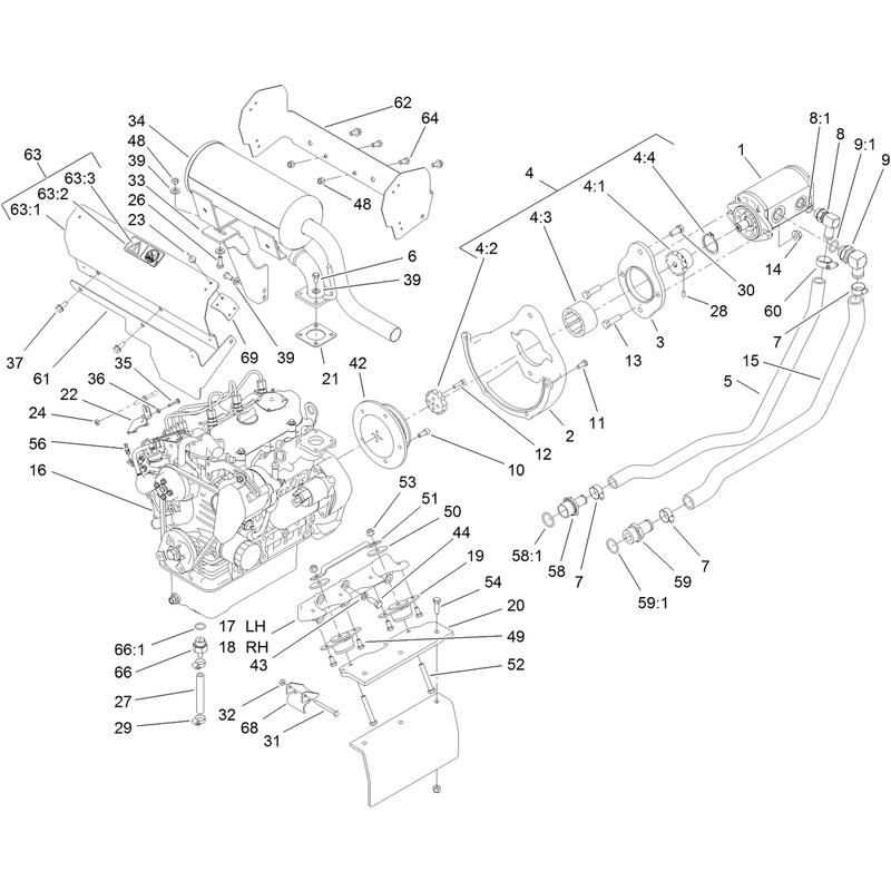 Hydraulic Pump and Filter Assembly