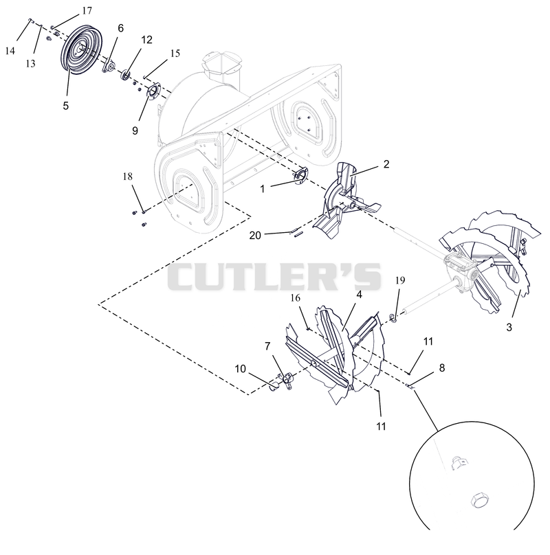 Auger And Impeller - 28"