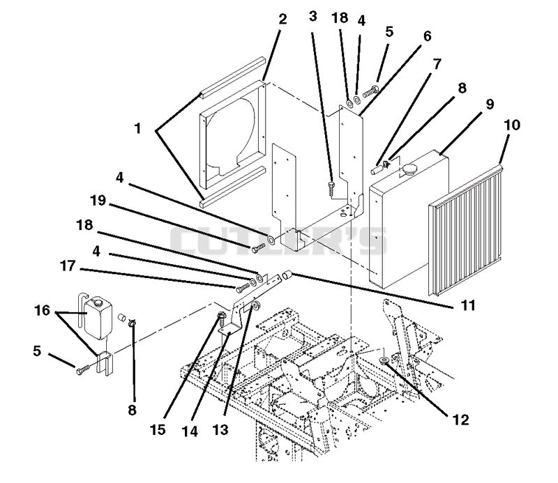 Radiator And Brackets