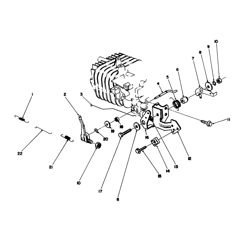 Governor Assembly Engine Model No 47pm1-1serial No 2005001 and Up