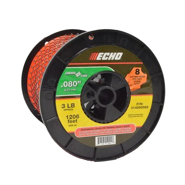 Echo 314080052 3LB Spool 080 X-Fire Trimmer Line for SRM/GT